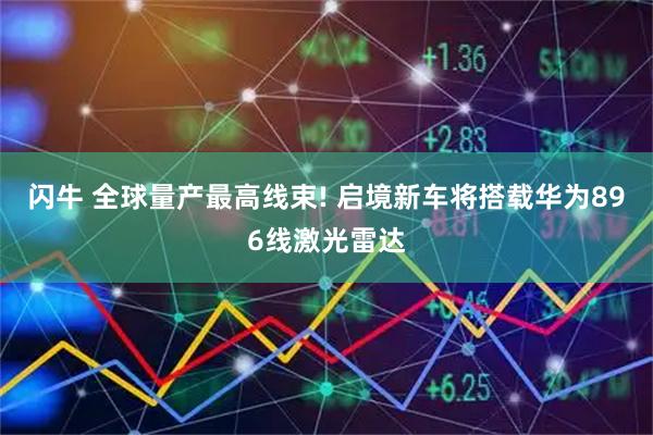 闪牛 全球量产最高线束! 启境新车将搭载华为896线激光雷达