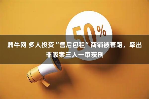 鼎牛网 多人投资“售后包租”商铺被套路，牵出非吸案三人一审获刑
