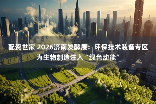 配资世家 2026济南发酵展：环保技术装备专区为生物制造注入“绿色动能”