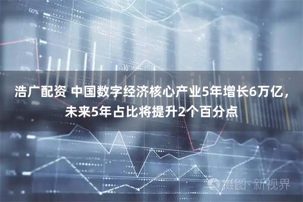 浩广配资 中国数字经济核心产业5年增长6万亿，未来5年占比将提升2个百分点
